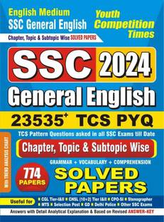 SSC General English (English Medium) 774 Solved Papers 2024