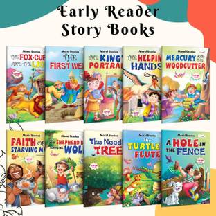 Gift Set for Kids Story Picture Library Pack 1 : Combo of 10 Story Books | Early Learning Picture Story Book Collection, Essential Story Book