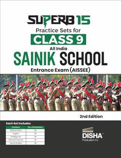 SuperB 15 Practice Sets for AISSEE Class 9 All India SAINIK School Entrance Exam 2nd Edition