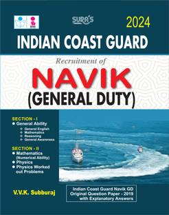 SURA`S Indian Coast Guard NAVIK GD General Duty Exam Book Guide in English Medium 2024