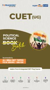 CUET Political Science Book 2025 by SuperGrads | Video Lectures After Scanning QR
