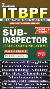 ITBP Sub Inspector SI Telecommunication 2024-2025 Paper I & II (Set of 8 Books)