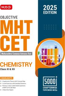 MTG Objective MHT CET Chemistry Book for Engineering & Pharmacy Entrance Exam 2025 | Previous 5 Years Chapterwise Topicwise Questions (PYQs) & Mock Test Papers
