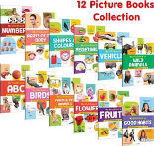 My First Picture Book Collection For Early Learning : Essential Book Of All In One, Early childhood learning books With 12 Topics, birthday gifts for Children best friend
