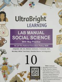 Ultrabright learning lab manual Social Science with math practice 10