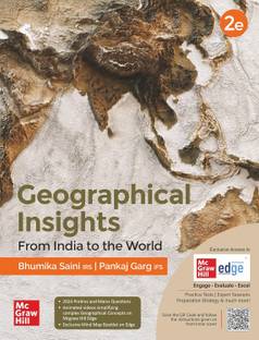 Geographical Insights: From India to the World (English) by Bhumika Saini (IRS) & Pankaj Garg (IFS) for UPSC CSE 2025| 2nd edition (latest) | Civil Services Exam - Prelims, Mains and Interview | State PSCs exams/ PCS exams | Last 10 Years' Prelims Questions (Including 2024) & Answer Keys | Updated with Diagrams, Maps, Flowcharts & Tables | Pluck Out Chart