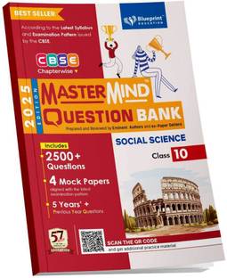 MasterMind CBSE Class 10 Social Science Question Bank 2026 Exam with CBSE Sample Papers based on New Exam Pattern 50% Competency Based Questions 30% Response Type Questions 20% Constructive Type Questions(Paperback, Blueprint Editorial Board)  - with CBSE Sample Papers 2024-25 based on New Exam Pattern 50% Competency Based Questions 30% Response Type Questions 20% Constructive Type Questions