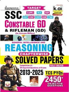 SSC Constable GD Reasoning Chapterwise Solved Papers TCS PYQs 2450+ Objective Questions (English Medium) (5648)