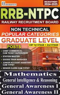 RRB NTPC Graduate Level 2024-2025 (Set of 4 Books) Non- Technical Popular Categories (Station Master, Goods Train Manager, Etc.) CBT 1 & 2