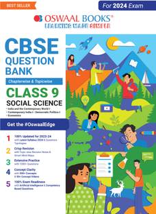 Oswaal CBSE Class 9 Social Science Question Bank (2024 Exam)