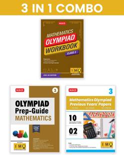 MTG Class-3 International Mathematics Olympiad (IMO) Workbook, Prep-Guide & Previous Years Papers (PYQs) with Mock Test Paper (Set of 3 Books) - SOF Olympiad Books For 2025-26 Exam