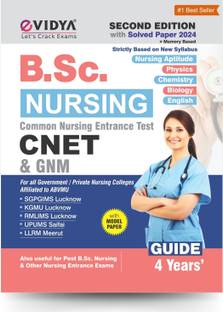 eVidya B.Sc Nursing Entrance Exam Guide 2025 | CNET, GNM, Post B.Sc  - ABVMU Affiliated Colleges | Solved & Model Papers | Nursing Aptitude, PCB, Englis | UP CNET 2025