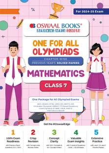 Oswaal One for All Olympiad Class 7 Mathematics | Previous Years Solved Papers
