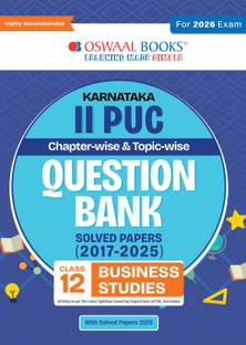 Oswaal Karnataka II PUC Chapter & Topicwise Question Bank Class 12 Business Studies