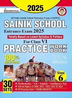All India Sainik School Entrance Exam 2025 For Class VI Practice Work Book (English Medium) (4814)