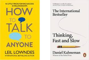 Thinking ,fast and slow + how to talk to anyone (2 Book Combo)
