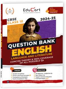 Educart CBSE Question Bank Class 10 English 2024-25 (As per latest CBSE Syllabus 23 Mar 2024)  - Class 10 Question Bank 2025