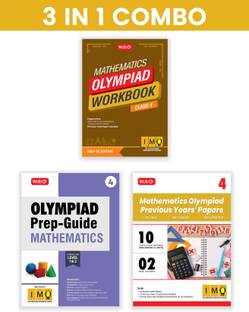 MTG Class-4 International Mathematics Olympiad (IMO) Workbook, Prep-Guide & Previous Years Papers (PYQs) with Mock Test Paper (Set of 3 Books) - SOF Olympiad Books For 2025-26 Exam