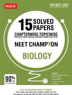 MTG 15 Years NEET Chapterwise Topicwise Previous Years Solved Papers Biology (PYQ Book) With Medical Entrance Exam Questions� - NEET Champion For 2025 Exam