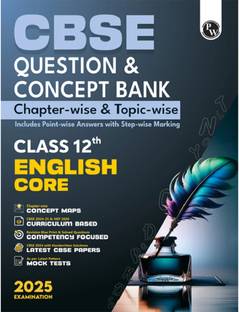 (Old Edition) PW CBSE Question & Concept Bank (QCB) Class 12 English Core 2024 - 2025 Chapter-wise and Topic-wise Solved Questions