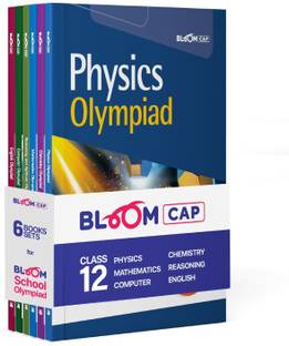 Bloom CAP Olympiad Physics, Chemistry, Mathematics, English, Computer, Reasoning And Aptitude Class 12 (Set of 6 books)