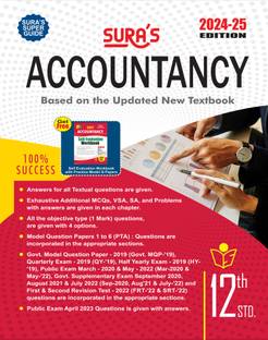 SURA`S 12th Standard Accountancy Guide in English Medium 2024-25 Edition