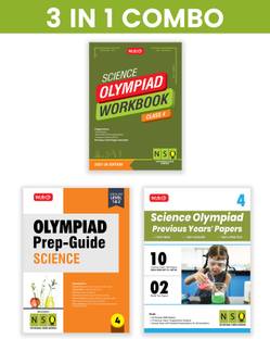 MTG Class-4 National Science Olympiad (NSO) Workbook, Prep-Guide & Previous Years Papers (PYQs) with Mock Test Paper (Set of 3 Books) - SOF Olympiad Books For 2025-26 Exam