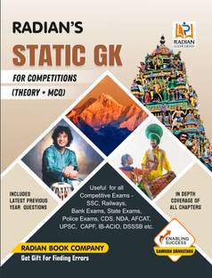 Static GK(General Knowledge) Theory + MCQ Book 2025 in English for Competitions with Latest PYQ