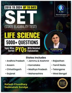 SET Life Science (PYQ) Topic Wise Previous Year Questions With Detailed Explations Book  - (2015-2024) | 5000+ All Set’s Previous Year Solved Papers - Best SET Life Science Questions and Solutions Book