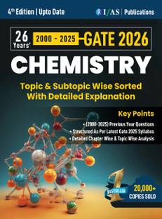 GATE Chemistry PYQ Book - Previous Year Solved Papers  - 2026 | Topic Wise Sorted with Detailed Solutions (2000 to 2025) | Best Seller Previous Year Question Paper Book for GATE Chemistry Examinations in India
