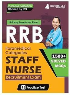 RRB Staff Nurse Recruitment Exam Book (English Edition)  - 2024 | 15 Practice Tests (1500 Solved MCQs) with Free Access To Online Tests