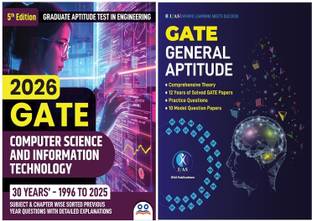 GATE Computer Science & Information Technology and General Aptitude  - 2026 [Set of 2 Books] | Previous Year Solved Papers with Detailed Solutions | Chapter-wise Sorted PYQ Question Bank | Includes 10 Model Papers | Best Seller Books for GATE CSE & IT Exams in India | Two Brothers Publications