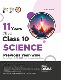 11 Years Cbse Class 10 Science Previous Year-Wise Solved Papers (2013 - 2023) with Value Added Notes Previous Year Questions Pyqs