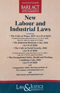 NEW LABOUR AND INDUSTRIAL LAWS,BARE ACT WITH COMMENTS, EDITION 2024.