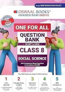 Oswaal One For All Question Bank NCERT & CBSE, Class-8 Social Science (For 2024-25 Exam)