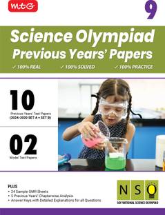 MTG Class-9 NSO Olympiad 10 Previous Years Papers Science (2024-2020 Set A & B) - Model Test Papers with 24 Sample OMR Sheets & Chapterwise Analysis | PYQs For SOF Olympiad 2025-26 Exam
