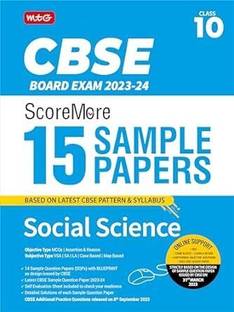 MTG CBSE ScoreMore 15 Sample Question Papers Class 10 Social-Science Book For 2024 Board Exam