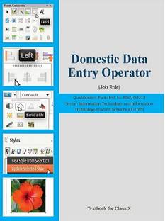 DATA ENTRY OPERATOR DOMESTIC (Job Role) (IT–ITeS) Textbook for class X As per latest NCERT Syllabus best book SSC/Q2212