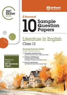 Arihant ISC Sample Question Papers Class 12 English Literature Book for 2024 Board Exam
