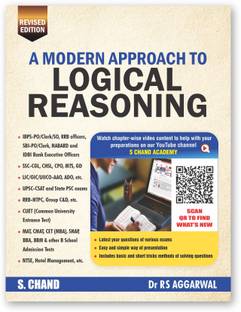 A Modern Approach to Logical Reasoning For Competitive Exam 2025 (Revised Edition Book) | Chapter wise Videos | UPSC Civil Services, SSC CGL CHSL GD, IBPS, Bank SBI PO, Clerk, Railway, Police SI Exams