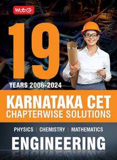 MTG 19 Years (2024-2006) Karnataka CET Chapterwise Solutions Physics, Chemistry & Mathematics | KCET Previous Year Solved Papers | KCET PYQ Book For Engineering Entrance Exam 2025