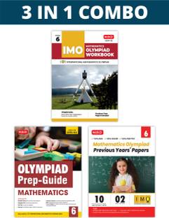 MTG International Mathematics Olympiad (IMO) Workbook, Prep-Guide & Previous Years Papers (PYQs) with Mock Test Paper Class 6 - SOF Olympiad Books For 2024-25 Exam (Set of 3 Books)