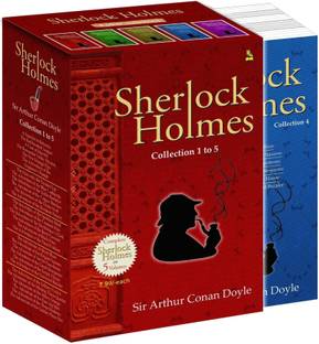 Sherlock Holmes (Set of 5 Books) "A Scandal in Bohemia", "the Red-Headed League", "A Case of Identity", "the Boscombe Valley Mystery", "the Five Orange Pips", "the Advanture of the Engineers's Thumb", "the Man with the Twisted Lip", "the Adventure of the Blue Carbuncle", "the Adventure of the Noble Bachelor": "The Adventure of the Six Napoleons", "The Adventure of the Greek Interpreter", "The Adventure of the Empty House", "The Adventure of the Norwood Builde", "The Adventure of the Solitary Cyclist", "The Adventure of the Missing Three-Quarter", "The Adventure of the Abbey Grange", "The Adventure of the Dancing Men", "The Adventure of the Three Students", "The Adventure of the Golden Pince-Nez"