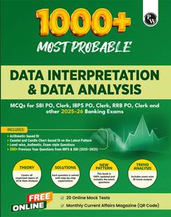 PW 1000+ Data Interpretation (DI) & Data Analysis MCQs For Banking 2025-26 Exams