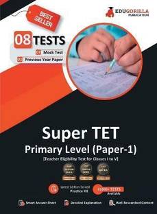 Super TET Primary Level (Paper-1) Book  - 2024 (English Edition) - 7 Mock Tests and 1 Previous Year Paper (1300 Solved Questions) with Free Access to Online Tests