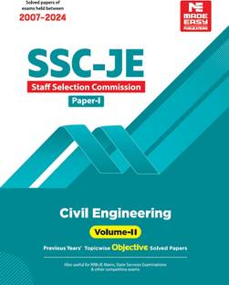 Ssc Je 2025 : Solved Papers : Civil Engineering : Volume II