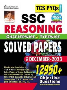 Ssc TCS Pyqs Reasoning Chapterwise & Typewise Solved Papers 12950+ Till - December 2023  - Reasoning Tcs Question with Briefly Answer