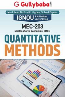 MEC-203 Quantitative Methods  - Quantitative Methods