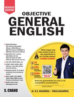 Objective General English For Competitive Exams 2025 | SSC CGL CHSL GD, IBPS, Bank SBI PO, Clerk, Railway, Police, MBA, GMAT, CAT | Vocabulary, (Vocab) Grammar Book | 28 Videos, 500+ Solved Examples