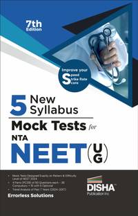 5 New Pattern Mock Tests for NTA NEET (UG) - 7th Edition | Physics, Chemistry, Biology – PCB | Previous Year Questions PYQs | Optional Questions | 5 Statement MCQs | Mock Tests | 100% Solutions | Improve your Speed, Strike Rate & Score